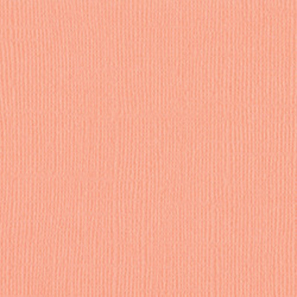 Coral Cream Textured Canvas Cardstock