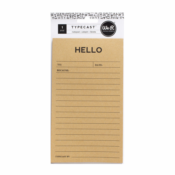 Notepad Hello Typecast
