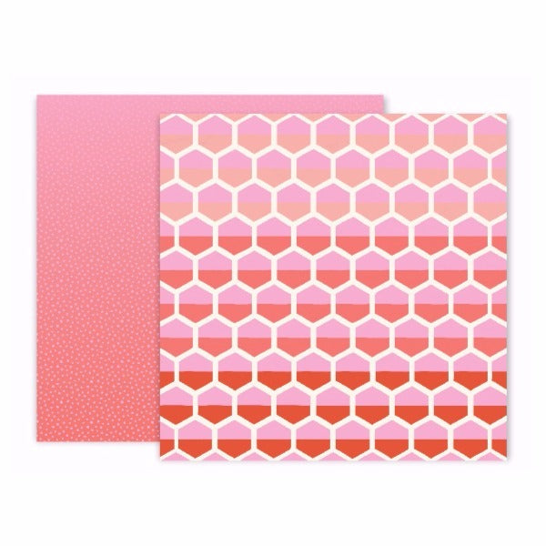 Papel Pinks Hexagons Turn The Page