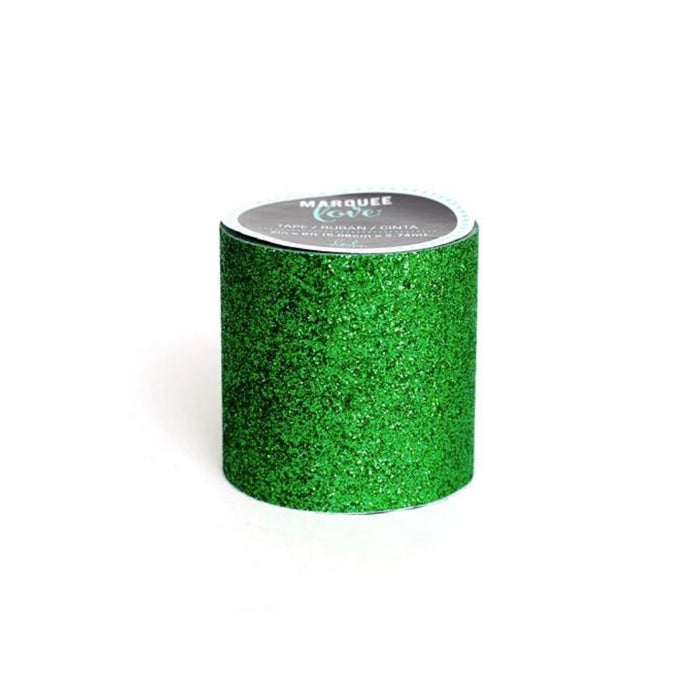 Marquee Tape Glitter Dark Green Ancho