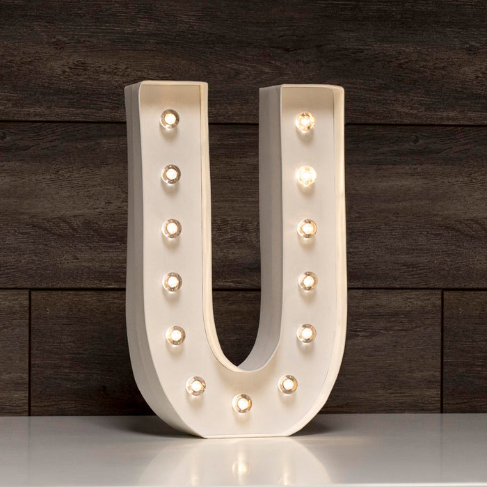 Letter U Marquee Love 30 cm.