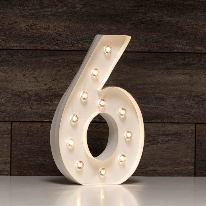 Number 6 Marquee Love 30 cm.
