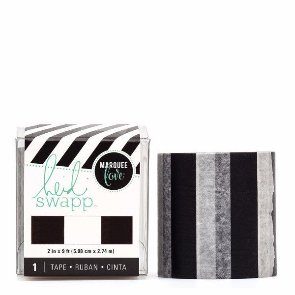 Lightbox Tape Black &amp; White Stripes