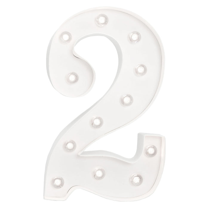 Number 2 Marquee Love 25cm