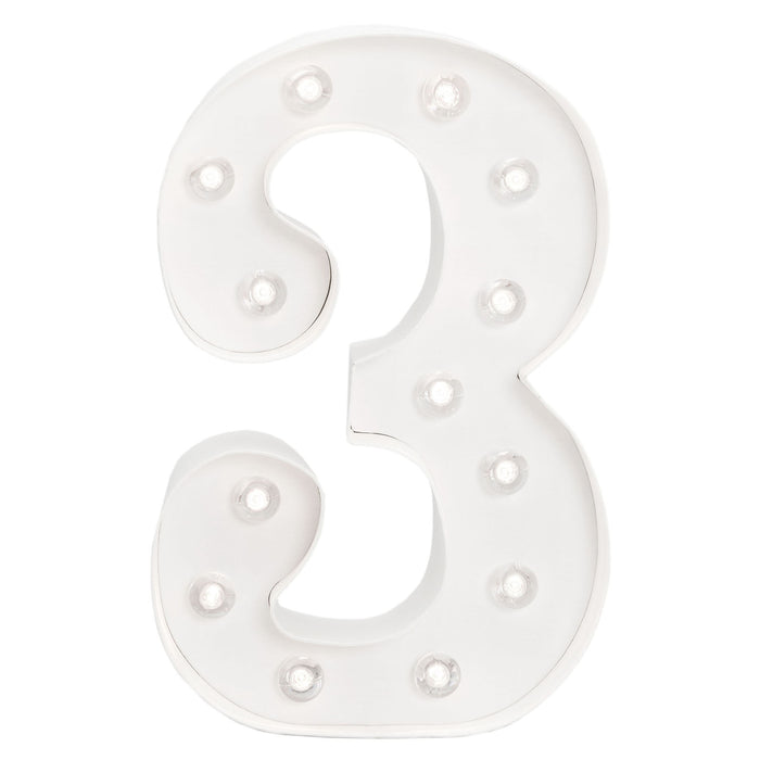 Number 3 Marquee Love 25cm