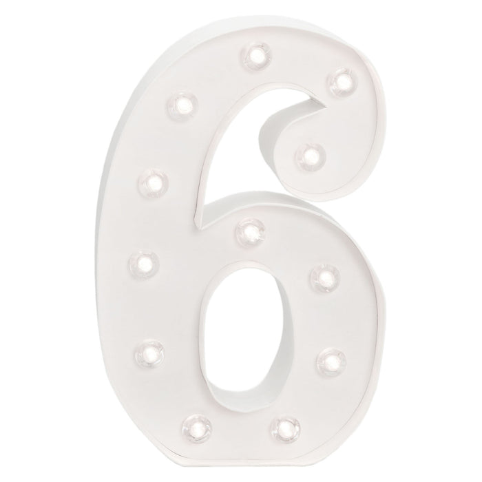 Number 6 Marquee Love 25cm