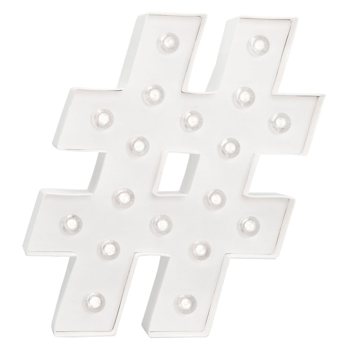 Hashtag Symbol Marquee Love 25 cm