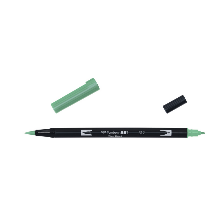 Rotulador Acuarelable Tombow Dual Brush-Pen Abt 312 Holly Green