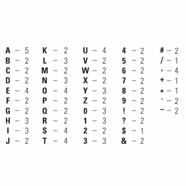 Letterboard Mini Alphabet Sans Serif Pink
