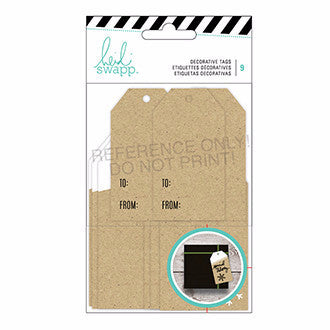 Giftwrapping Tags Kraft