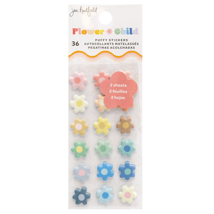 Mini Stickers Gonflés Enfant Fleur