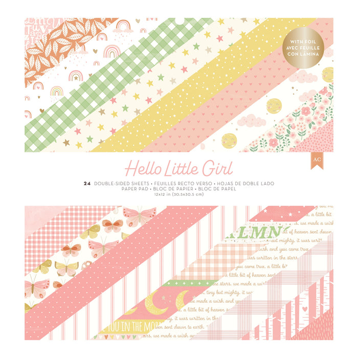 Hello Little Girl Paper Block