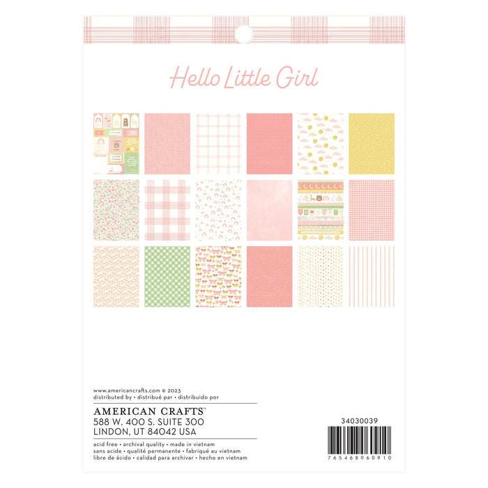 Hello Little Girl Small Paper Block