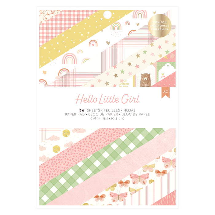 Hello Little Girl Small Paper Block