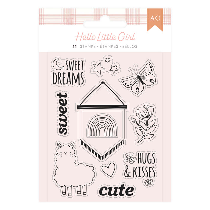 Mini Stamp Set Hello Little Girl