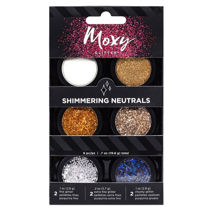 Moxy Glitter Pot Set Shimmering Neutrals