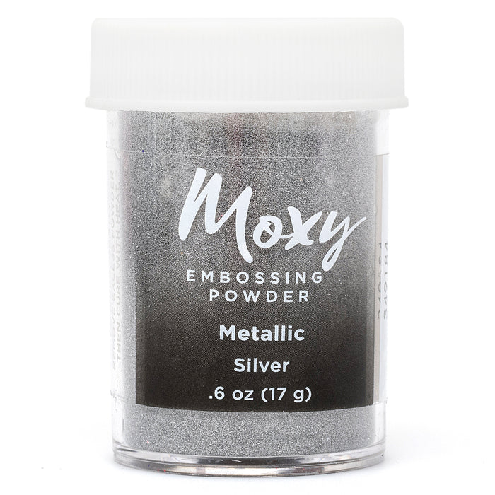 Polvos Moxy de  Embossing   Silver Metallic