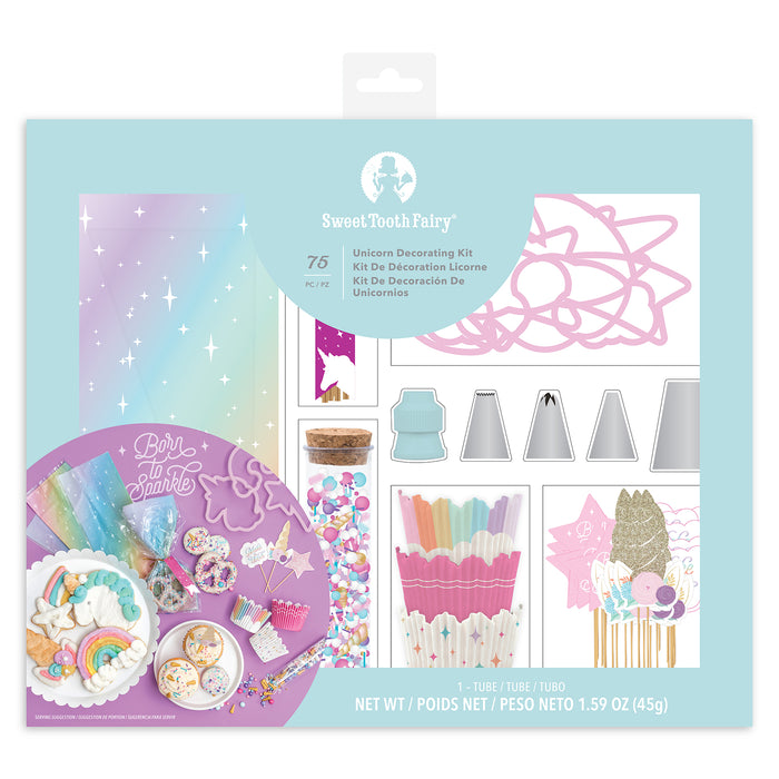 Kit de décoration de pâtisserie Licorne Born To Sparkle