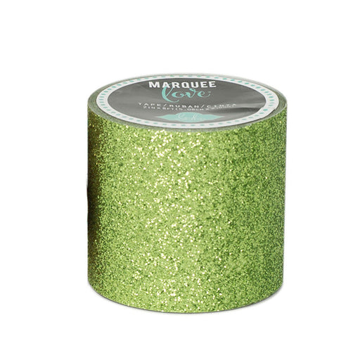 Marquee Glitter Tape HS Christmas 2" Lime Green 8 Feet