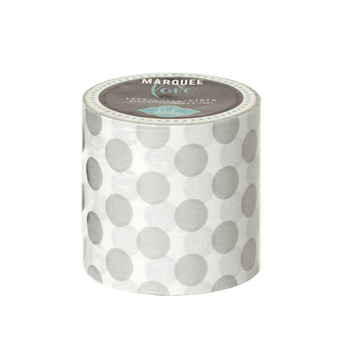 Marquee Washi Tape Christmas Silver Foil Polka Dot