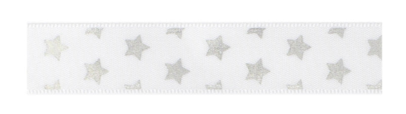 Fabric Tape Silver Stars