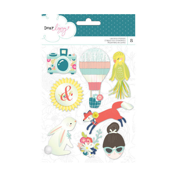Lovely day 3D Stickers Set