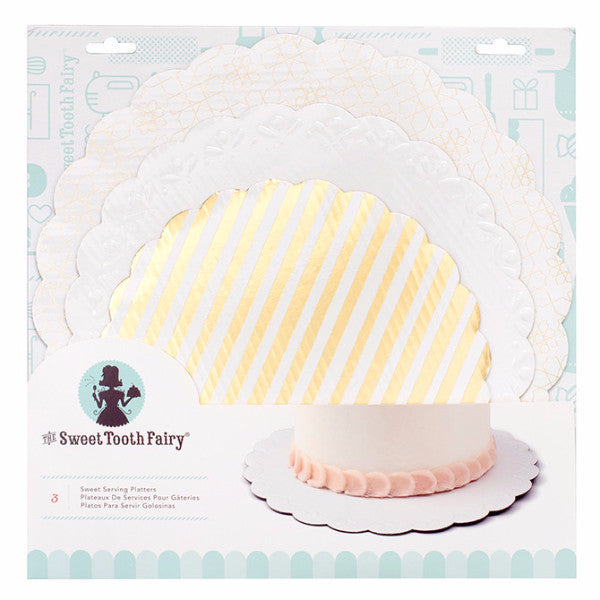 Sweet Serving Platters  Gold Sweet Tooth Fairy