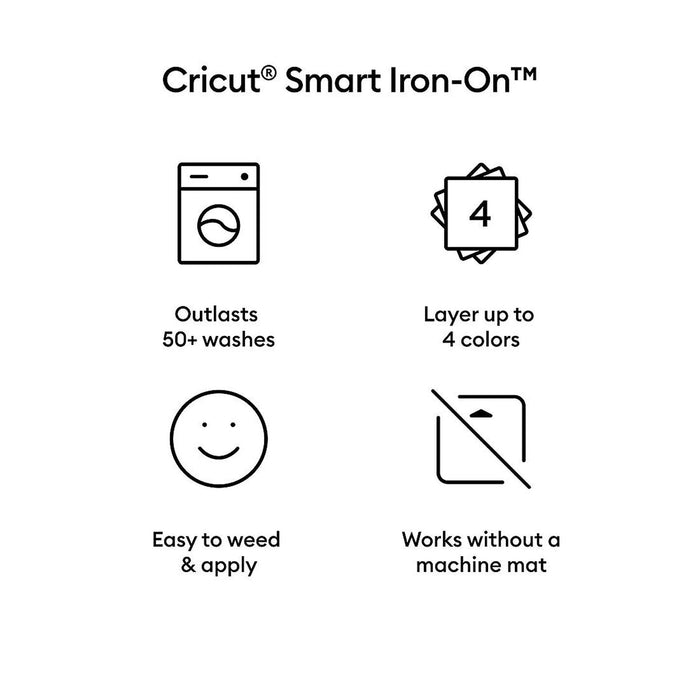 Cricut Venture Smart Iron-On 63.5x152cm Black