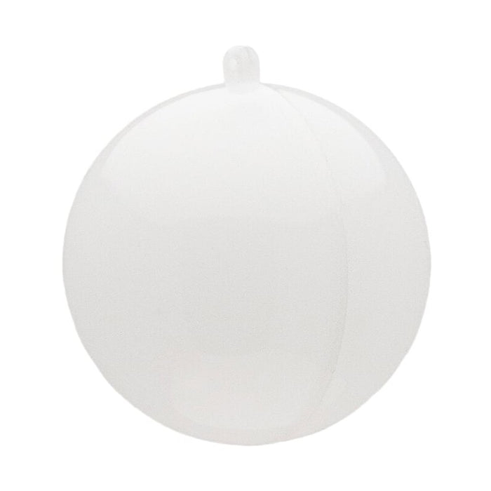 White Plastic Christmas Ball 2 pieces 8cm