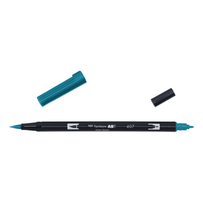Tombow Dual Brush-Pen Abt 407 Tiki Teal Watercolour Pen