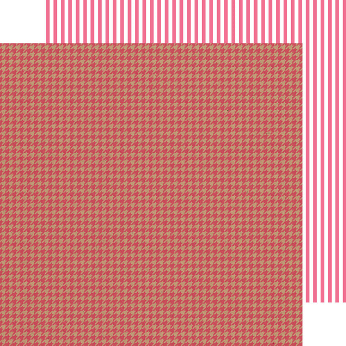 Paper Ladybug Houndstooth-Stripe Kraft in Color