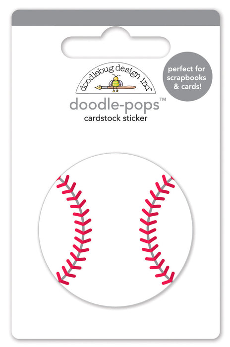 Doodle-pops de baseball, autocollant 3D