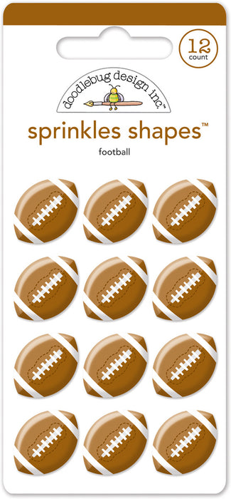 Football Sprinkles Shapes Touchdown