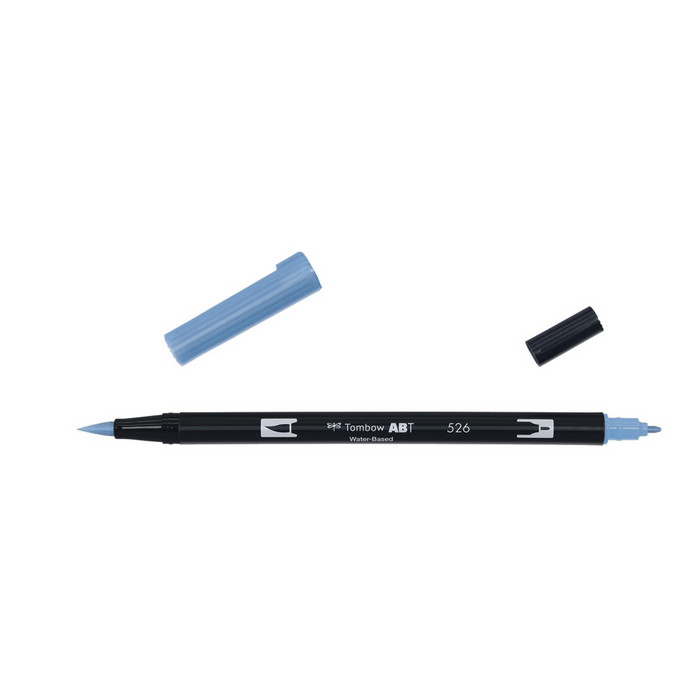 Tombow Dual Brush-Pen Abt 526 Marqueur aquarelle bleu véritable