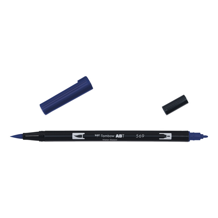 Rotulador Acuarelable Tombow Dual Brush-Pen Abt 569 Jet Blue