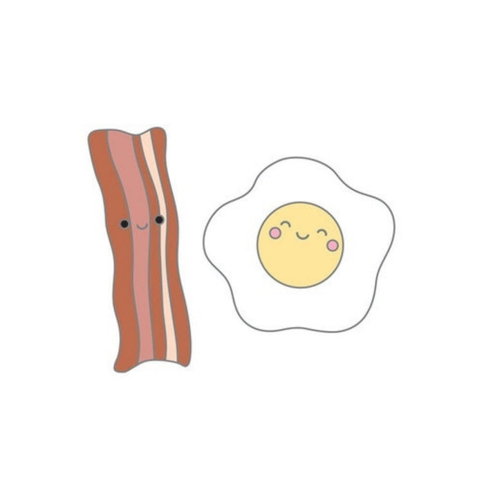 Bacon and Eggs Pins So Punny
