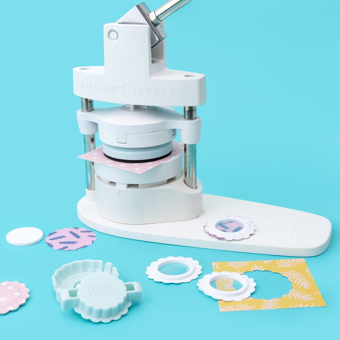 Puffy Sticker and Shaker Kit Button Press