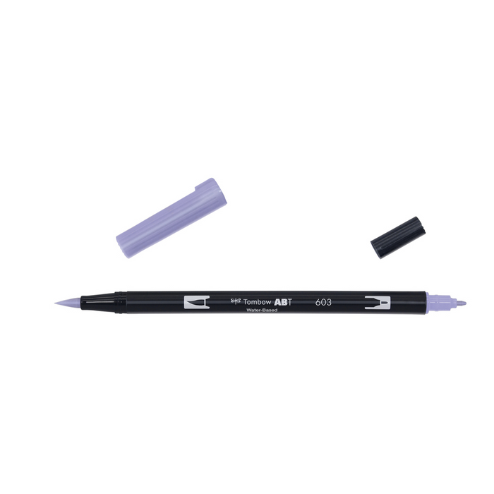 Tombow Dual Brush-Pen Abt 603 Marqueur aquarelle pervenche