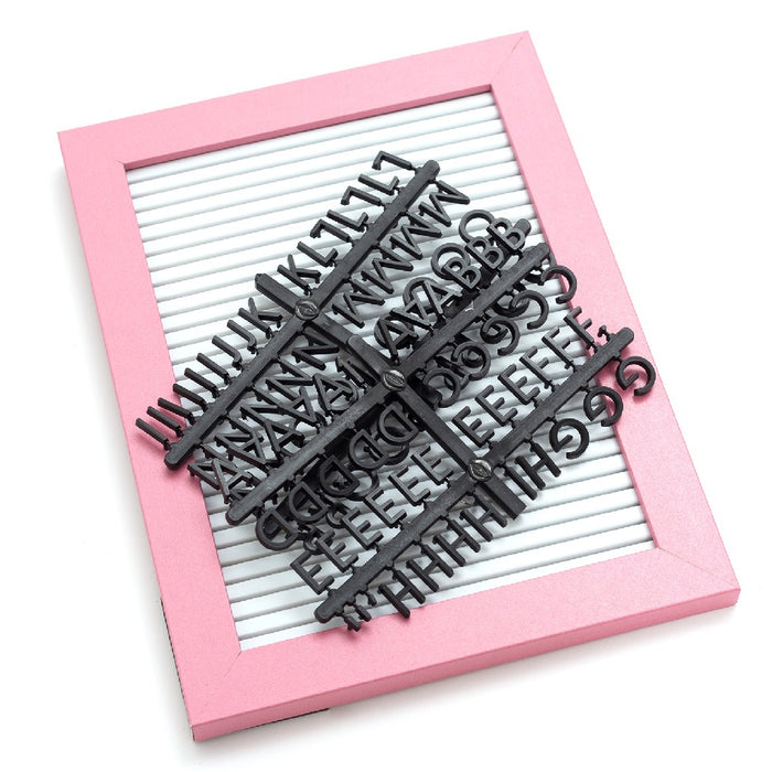 Letter Boards White with Pink Frame