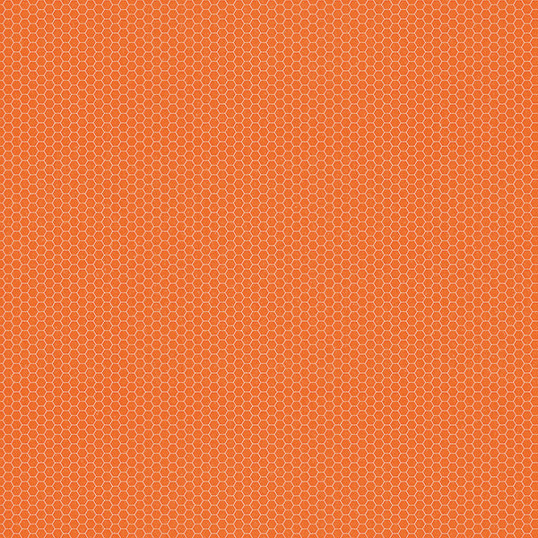 Orange Honeycomb-Code So Rad Paper