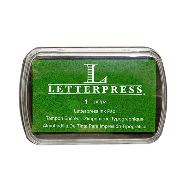 Tampon encreur vert Letterpress