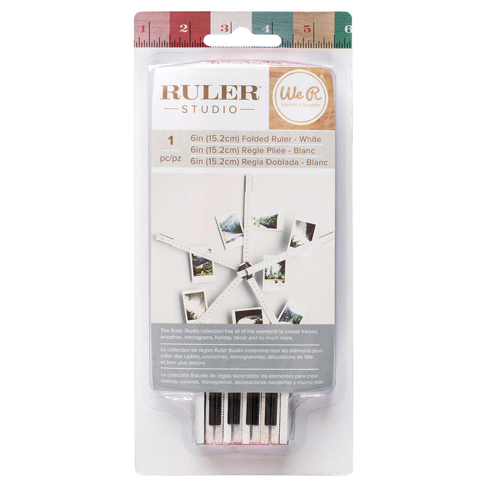 Folded Rulers  15 cm Blanca