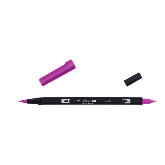 Tombow Dual Brush-Pen Abt 665 Feutre Aquarelle Violet