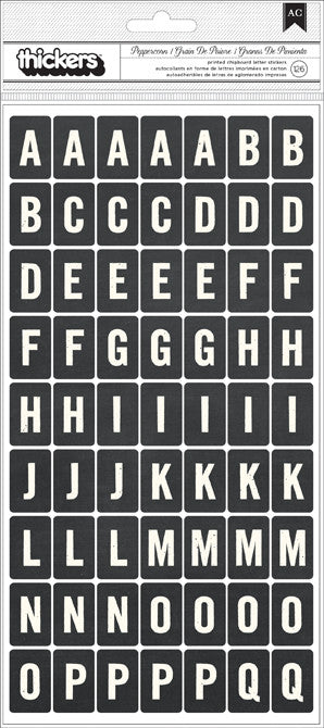 alphabet au poivre