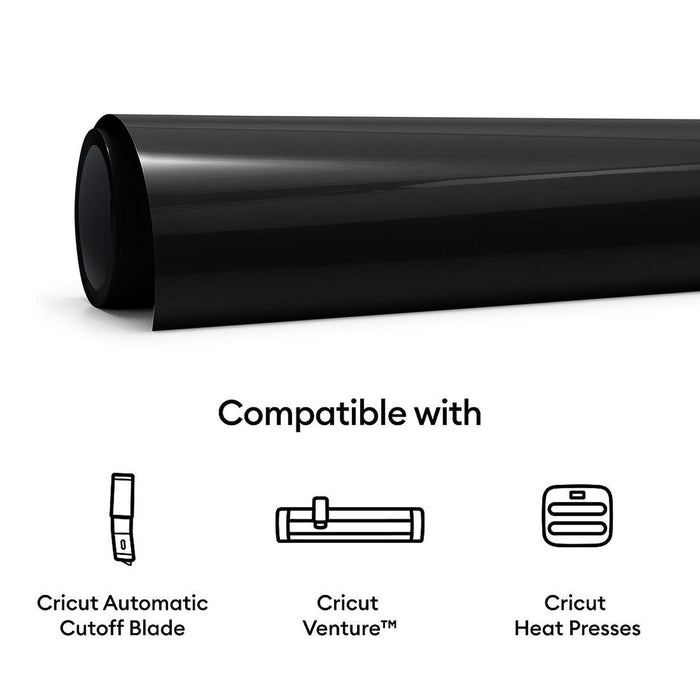 Cricut Venture Smart Thermocollant 63,5x152cm Noir