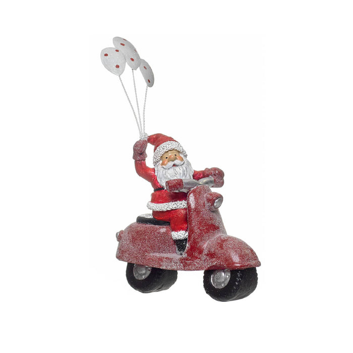 Figure Père Noël à moto