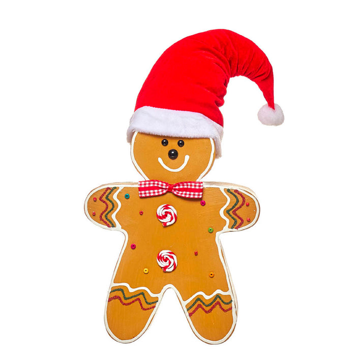 Christmas Ornament Gingerbread Man with Big Hat