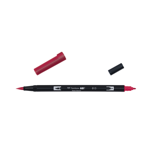 Rotulador Acuarelable Tombow Dual Brush-Pen Abt 815 Cherry