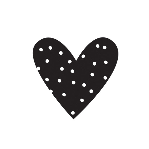 Sticker planificateur coeur noir