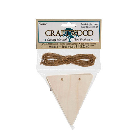 Mini triangle wooden garland.